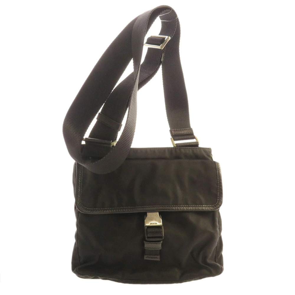 Prada bag Tessuto Crossbody shoulder Plate Black